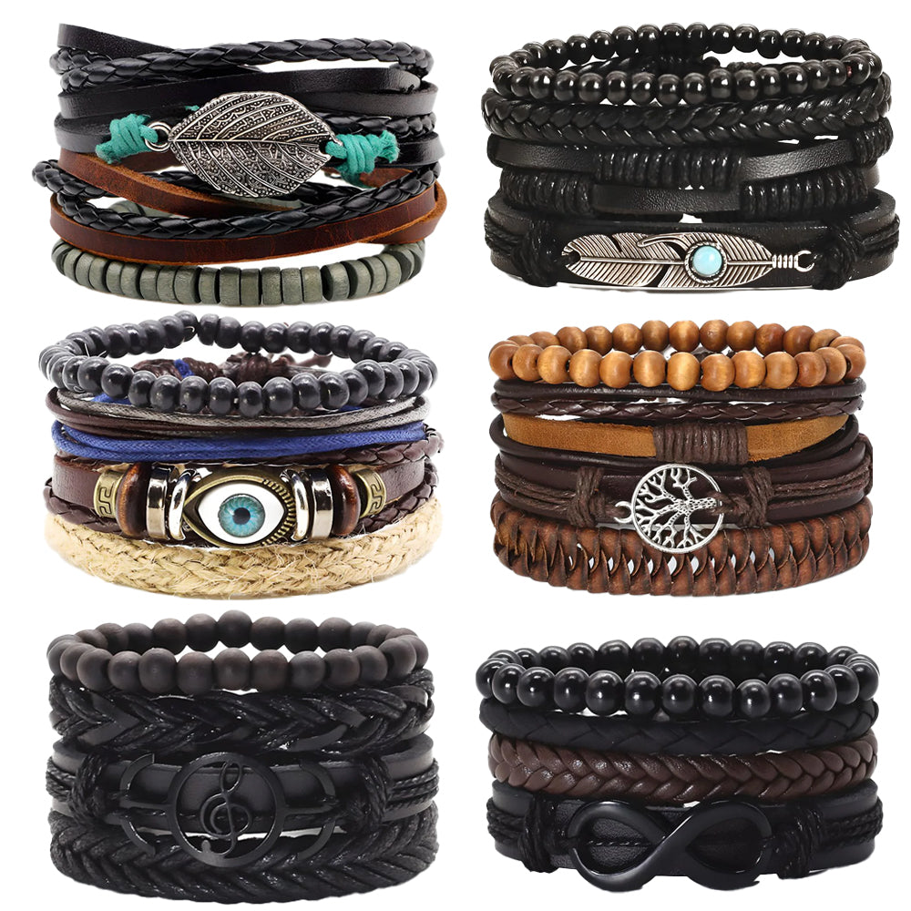 6er-Set Armbänder