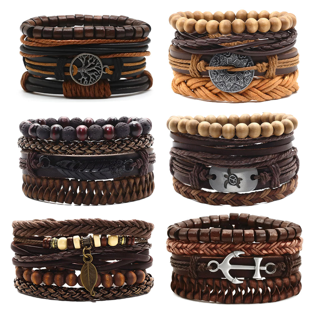 6er-Set Armbänder