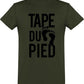 T-shirt kaki Tape du Pied Teufeur