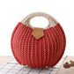 Round Rattan Handbag