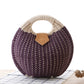 Round Rattan Handbag