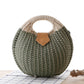 Round Rattan Handbag