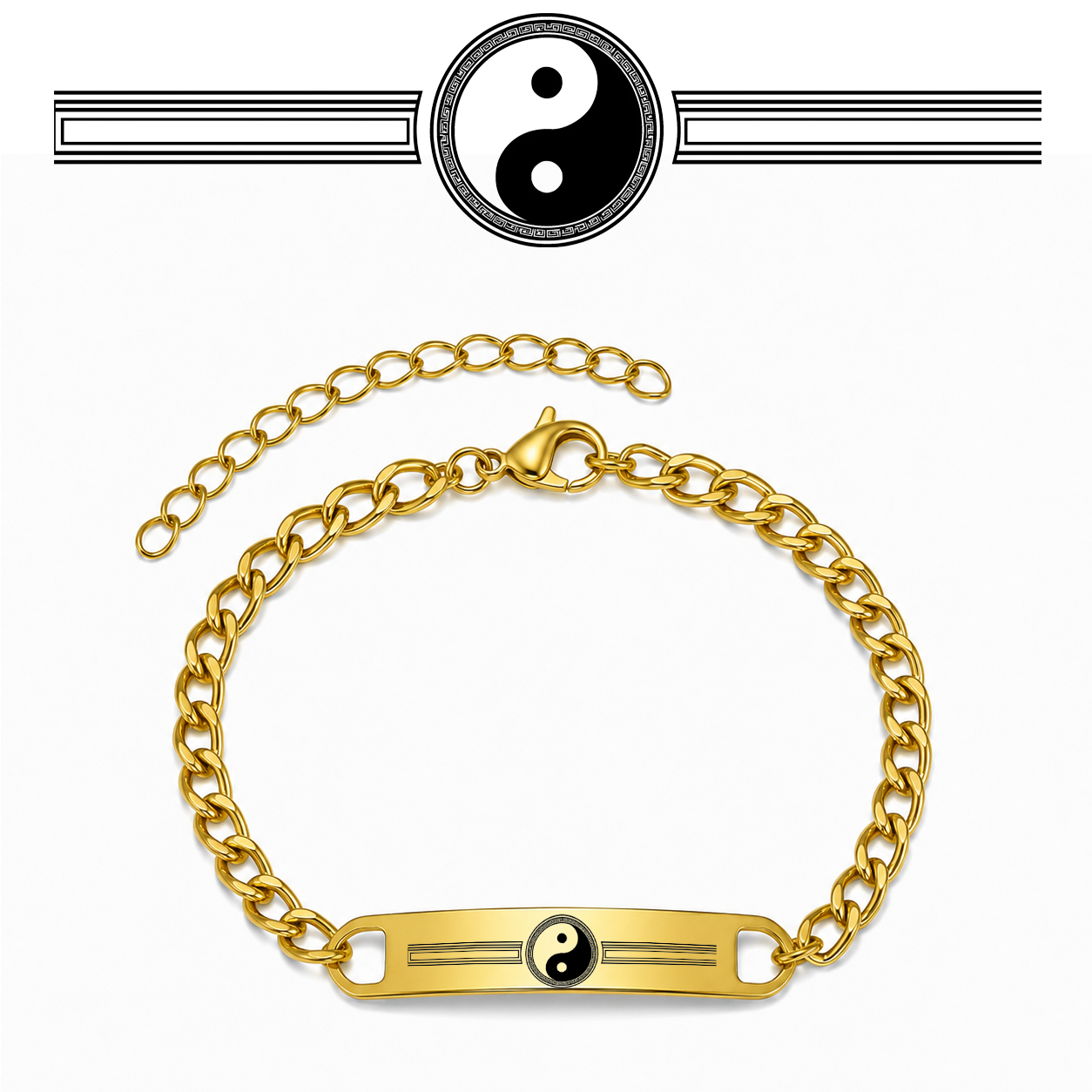 Spirituelles Armband Yin Yang