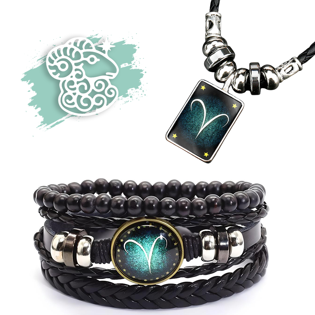 Sternzeichen Armband + Halskette Gratis