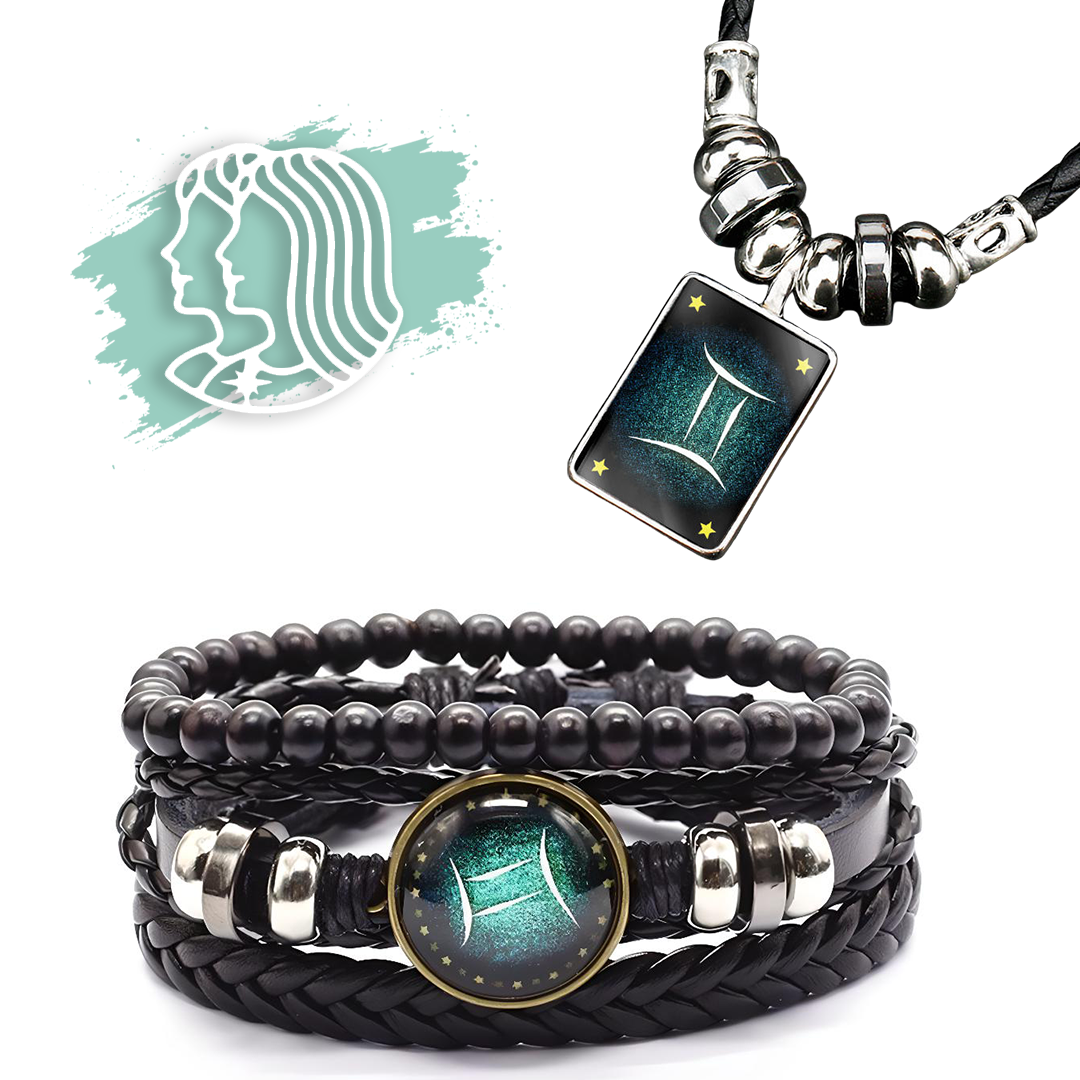 Sternzeichen Armband + Halskette Gratis