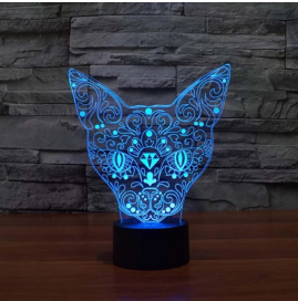 Lámpara 3D Bastet
