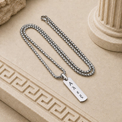 Collana Uomo Incisa Greco Antico