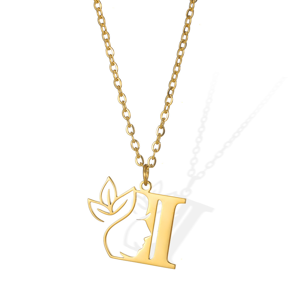 Goldbuchstaben-Halskette