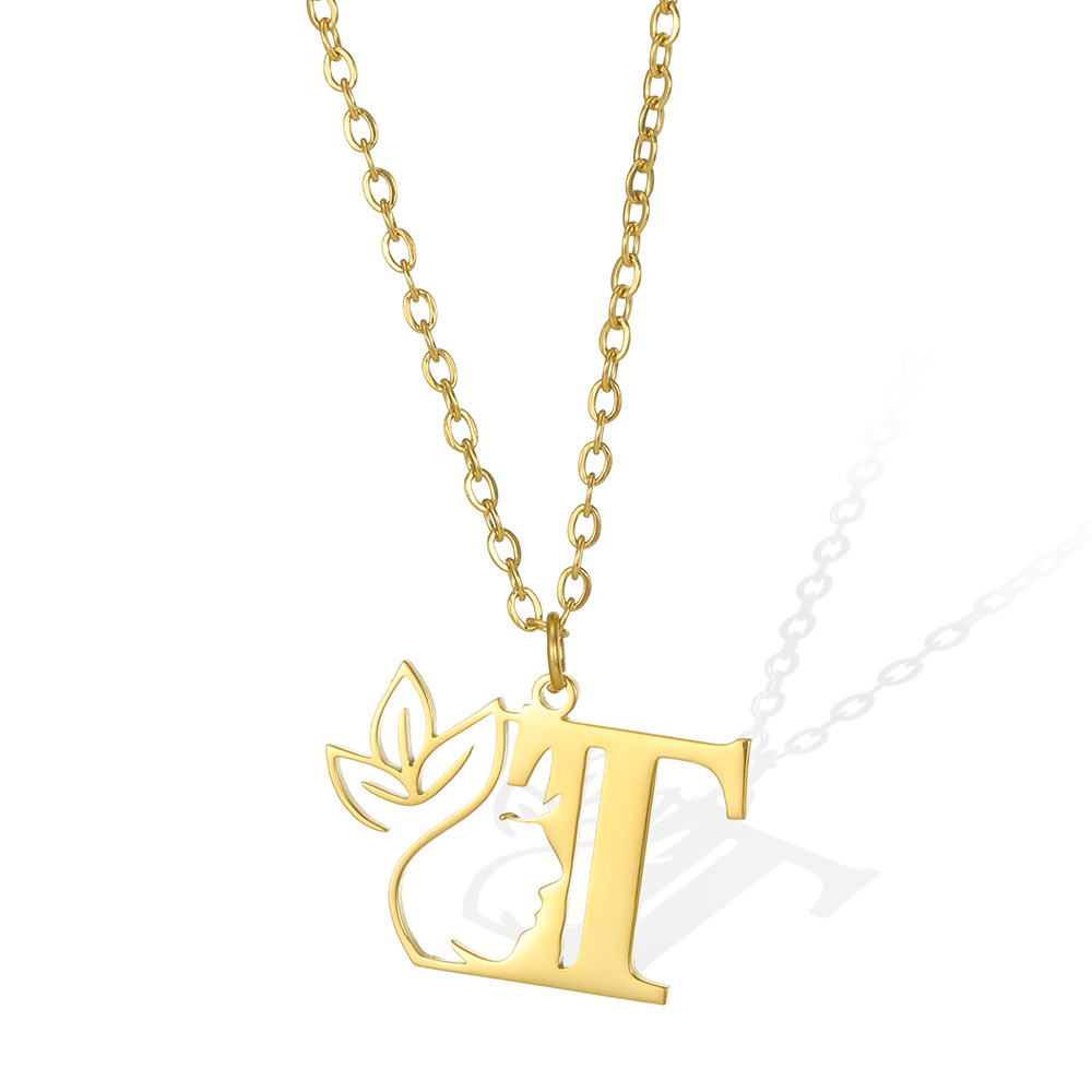 Goldbuchstaben-Halskette