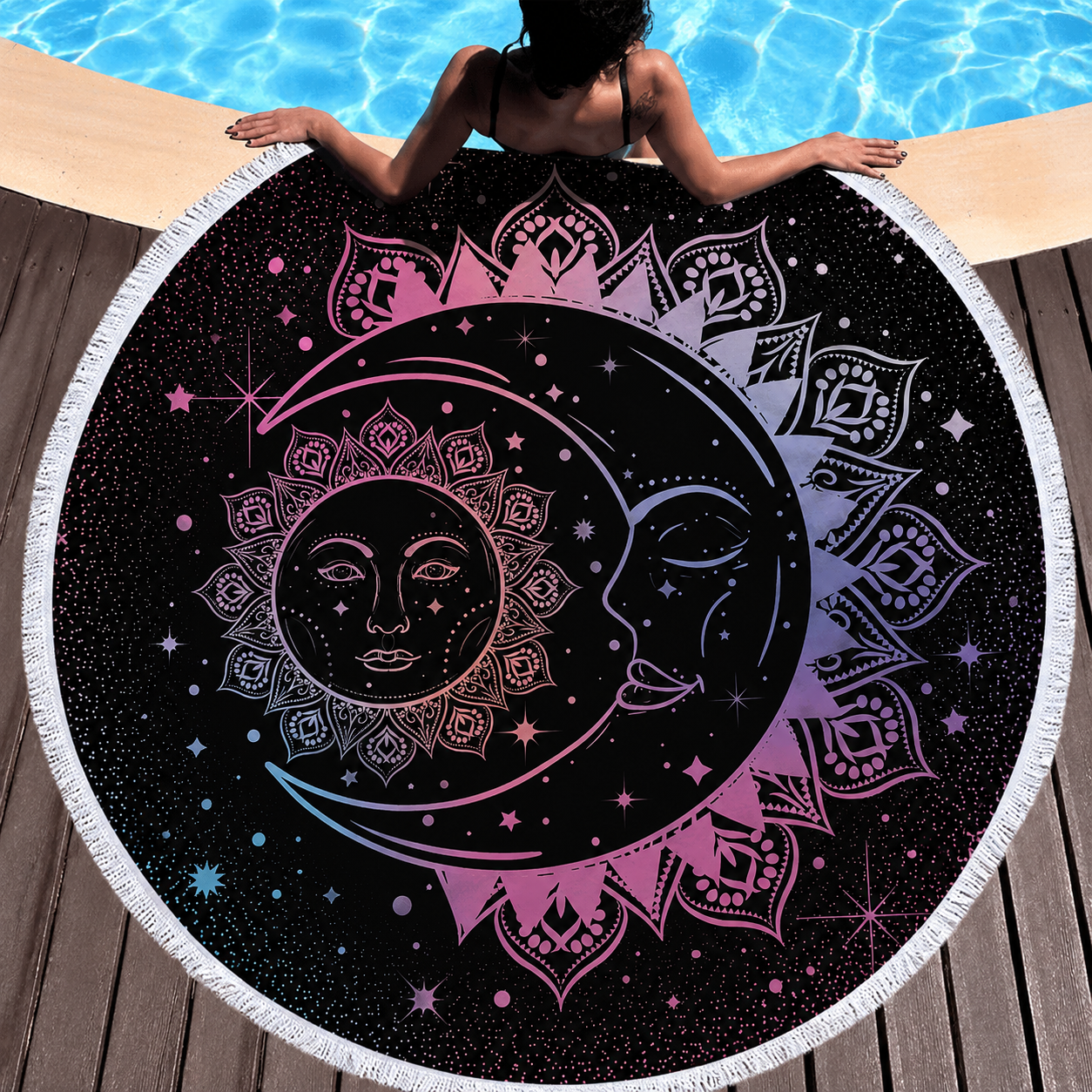 Serviette ronde Soluna