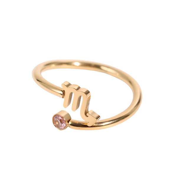 Bague Signe Astrologique Scorpion Or pour Femme Free Vibes