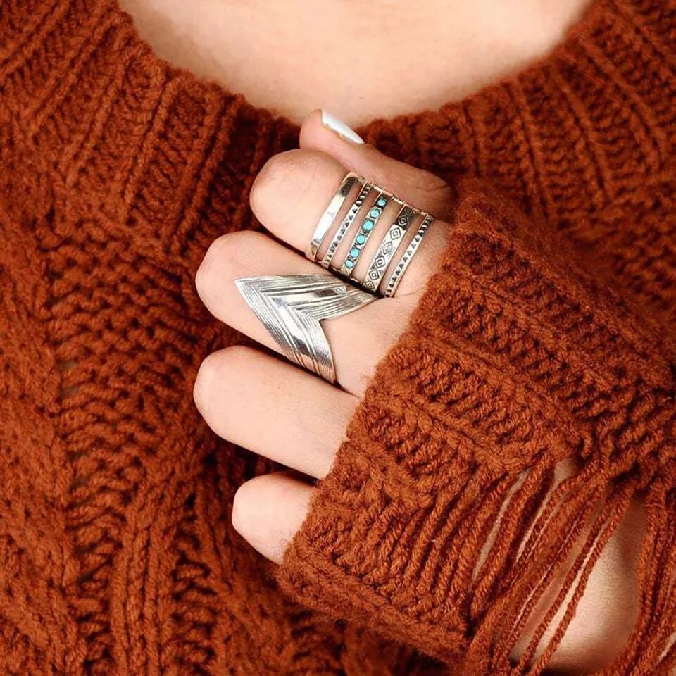 Woman Ethnic Ring Free Vibes