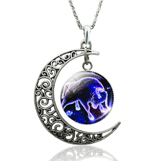 Collier Signe Astrologique Taureau | Lune Femme